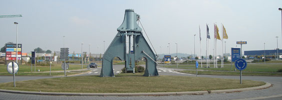 Entrée du site Shopping Hognoul