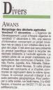 Article 1: Annonce dans Le Sillon Belge du 10-12-2